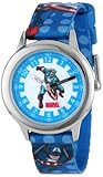 Marvel Kids' W000137 Captain America Stainless Steel Time Teacher Watch