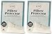 The Grand Pillow Covers Standard Size - Poly-Cotton Pillow Protector with Zipper - Moisture Wicking, Advanced Allergy Protection Pillow Protector - Protects Pillow from Dirt and Debris (4 Pack)