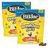 (2 Pack) Bil Jac Breakfast Jacs, Egg and Cheese Dog Treats, 10 Ounces each