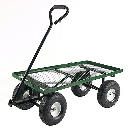 Sunnydaze Green Heavy Duty Steel Log Cart, 34 Inches Long x 18 Inches Wide, 400 Pound Weight Capacity - Thumbnail 5