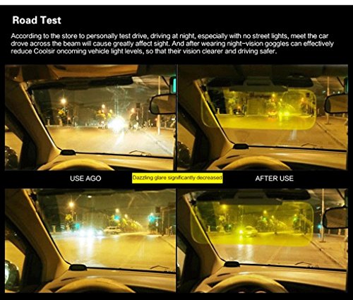 image for Wonzone Yellow Night Vision Polarized Goggles Sunglasses Unbreakable U