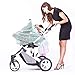 ACRABROS Car Seat Covers for Babies,All Season Infant Carseat Cover Canopy for Boys and Girls,Stretchy Adjustable Peeping Window with Mesh Cover,Warm Breathable Universal, Baby Elephant