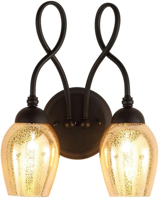 Modenny Iluminación de noche interior Lámpara de pared Edison Industria