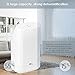 amzdeal Dehumidifier for Basement with 2L(68 oz) Water Tank for 2200 Cubic Feet(269 aq.ft) Room Kitchen Bathment Bathroom Silent Mode for Sleeping Portable Smart Dehumidifier