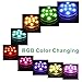 KIKOMO Submersible LED Lights with Remote, 13 Colors 4 Modes Battery Operated Underwater LED Light Pucks for Pool Hot Tub Bathtub