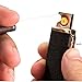 Boonfire MINI USB Rechargeable Double-sides Windproof Coil long battery life Slim Electronic Lighter Set with USB Charging Cable Gift box and No Gas Flameless Cigarette Lighter 2.0(Matte Black)