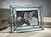 J Devlin Pic 308-46H 4x6 Horizontal Stained Glass Photo Frame - Ocean Blue