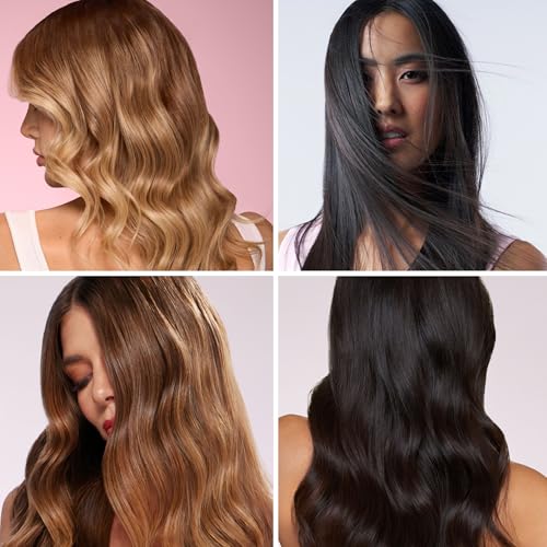 L'ANGE HAIR Le Duo Standard 360° Airflow Styler | 2-in-1 Curling Wand & Titanium Flat Iron Hair Straightener | Professional Hair Curler with Cooling Air Vents | Dual Voltage & Adjustable Temp (Blush)