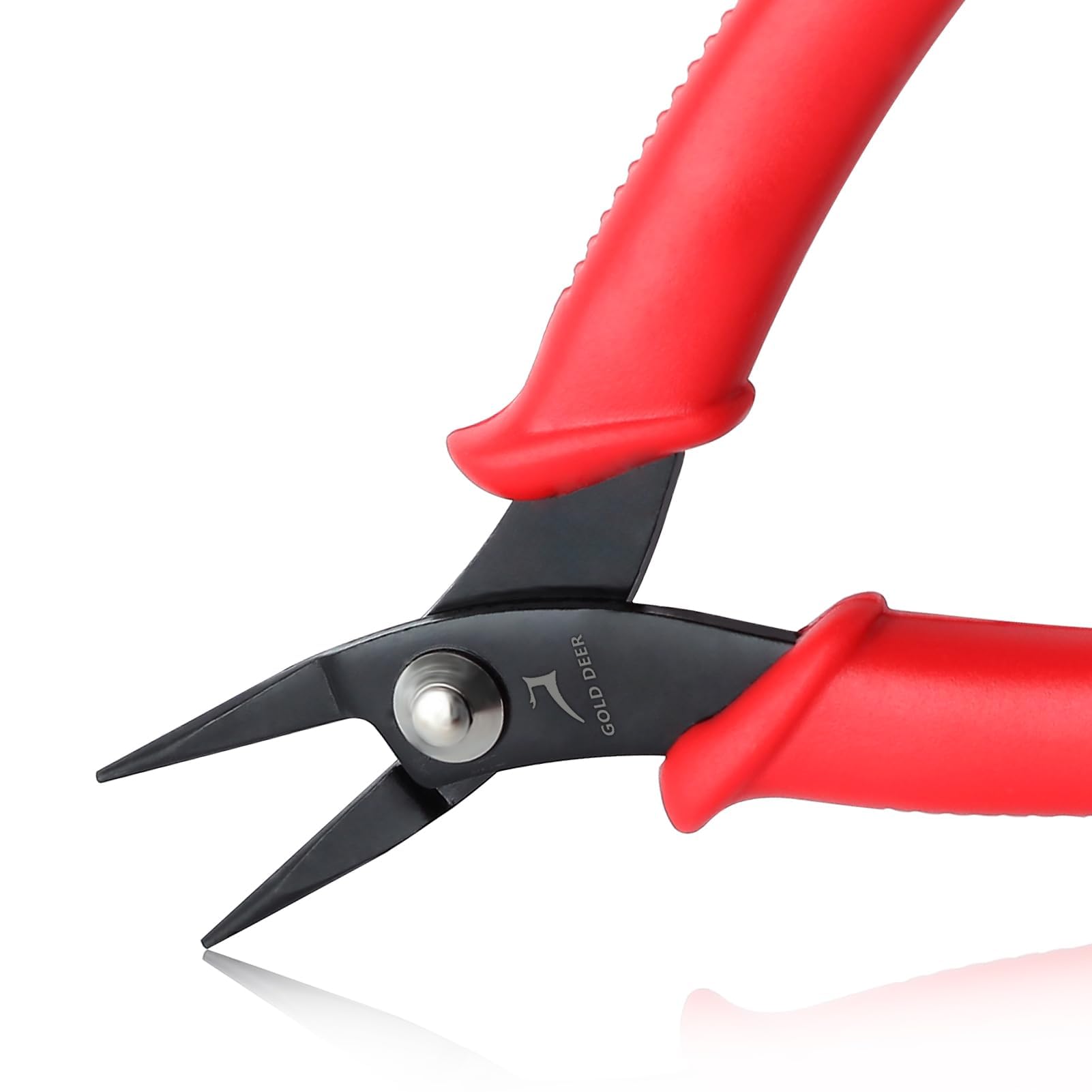 GOLD DEER Mini Round-Nose Pliers Tweezer Nose Pliers Mini Needle Nose Pliers Short-Nose Pliers Pointed Nose Pliers Smooth Jaws Jewellery Making Tool for Bending Wire Open and Close Jump Rings