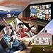 Mini Projector -(Newest Version) 50% Brighter Video Projector Full HD LED with 180'' Display and 1080P Support, Compatible with Smartphone, Fire TV Stick, PS4, HDMI, VGA, TF, AV And USB