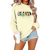 UNIQUEONE Magical Princess Sweatshirt for Women: Cute Magic Kingdom Princess Sweater Family Vacation Trip Pullover Tops