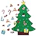 OurWarm DIY Felt Christmas Tree with Ornaments, 3ft Felt Christmas Tree for Kids, Xmas Gifts and Christmas Door Wall Hanging Decor