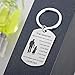 Always Remember You Are Braver Than You Believe Jewelry Keychain Keyring Gift For Son Daughter (Father To Daughter Style 02)