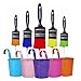 Topeakmart Flower Pots - Hanging Planters Flower Holders Vase Wall Fence Garden Patio Balcony Pots Metal Iron Home Décor, 10 PCS, Multicolor