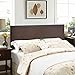 Modway Region Linen Fabric Upholstered Queen Headboard in Dark Brown