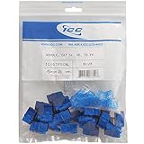 ICC CAT5e RJ45 Keystone Jack for HD Style, Blue, 25-Pack