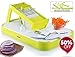 Gourmia GMS9255 Mandoline Slicer & Cutting Board Set Kitchen Slicer & Food Prep Board Combo With 4 Interchangeable Blades & FREE Bonus Knife, Durable