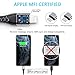 ALCLAP USB C to Lightning Cable 6.6ft, [MFi Certified] Nylon Braided Fast Charging Compatible for iPhone 12,for 12 Mini,for12 Pro,for 11,for 11 Pro,for 11 ProMax and More,Supports 18W Power Delivery