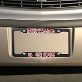 NCAA Montana Grizzlies Plastic License Plate Frame - Black