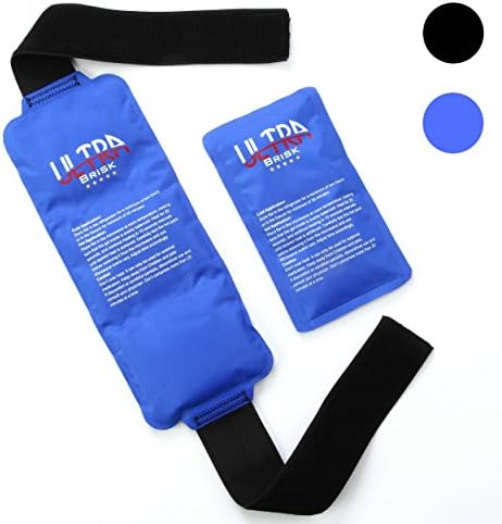 Ice Pack (2-Piece Set) – Reusable Hot and Cold Therapy Gel Wrap Support Injury Recovery, Alleviate Joint and Muscle Pain – Rotator Cuff, Knees, Back &amp; More
