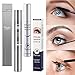Proteove Makeup Lash Mascara - Voluminous Dual Thickening & Lengthening Mascara, Waterproof & Smudge-proof Advanced Product for Long Lavish Eyelashes, Black（Eyelash Growth Serum Included）
