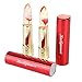 Kailijumei Lipstick, Flower Lipstick Set 2 Color (Frame Red & Barbie Doll Powder) Moisturizer Flower Lip Stick Color Change Lipstick With Side Mirror Sold By htgtai