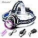 RELEEDER 3 Modes Adjustable Bright LED Headlight, 2200 Lumens Waterproof Headlamp with Rechargeable Batteries, Wall Charger, Car Charger and USB Cable for Hiking Camping Riding Fishing Hunting etc