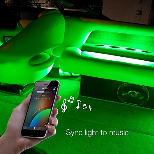 8pc 36" + 8pc 10" Strips Boat Marine Interior Accent Lighting XKchrome App Control Interior LED Accent Light Kit for Yacht Pontoon Mastercraft Malibu Supra Tracker Yamaha Supra Bayliner