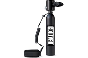 HOUVAN Mini Scuba Tank 0.5L Diving Tank with DOT Certification Up to 10 Minutes Underwater Breathing Reusable Backup Tanks for Underwater Shooting and Rescue Operations