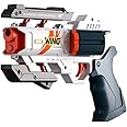 VISPHYLY Soft Bullet Toy Revolver - Safe Foam Blaster with Darts, Nerf Gun Fun, and Pistol Toy for Cool Kids' Education and Memorable Gifts Blue