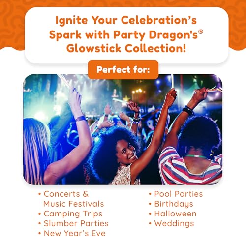 Glow Fever 209pcs Glow Sticks Bulk Party Pack includes 100 8