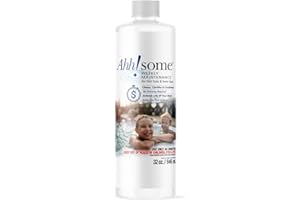AHH-SOME AhhSome Hot Tub & Swim Spa Weekly Maintenance, 3-in-1 Cleaner, Conditioner & Clarifier for Crystal-Clear Water, Perfect for Acrylic & Inflatable Spas, Hot Tub Chemicals & Spa Clarifier, 32 oz