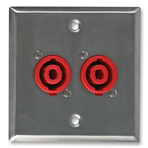 PRO SIGNAL PSG08159 Wall Plate 2 x 4-Pole Speaker Sockets