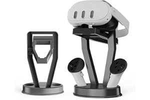 EJGAME VR Stand,Organizer and Display Stand Compatible with Meta Quest 3/PS VR Headset and Touch Controllers (Black)
