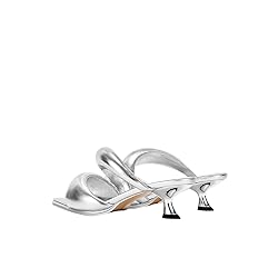 JW PEI Women's Sara Mule Heeled Sandals - Silver
