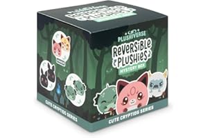 TeeTurtle Cute Cryptids Series Reversible Plushie Mystery Box - 3-Inch Mini Two-Sided Blind Box Plush with Embroidered Details - Cute Collectible Surprise Toy for Kids, Teens, and Adults