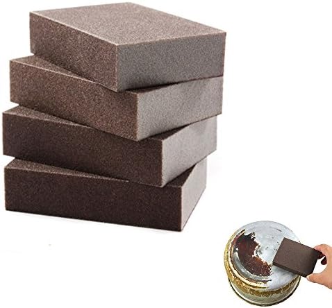Skylarlife Emery Sponge Brush Eraser Cleaner Kitchen Rust Cleaning Tool Descaling Home Kitchen Cleaning Set of 5