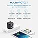 Zoppen International Travel Adapter Dual-USB Charging Port Wall Charger, All-in-one Universal Plug (US UK EU AU/CN) w/Worldwide Outlet/Schuko & AC Socket - Safety Fuse and Surge Protector, Black