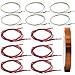 AFUNTA 12 PCS 12V 40W 620 Ceramic Cartridge Heater and NTC Thermistor 100K 3950 Fit 3D Printer & Heat High Temperature Resistant Adhesive Polyimide Tape for Electric Task - Red & White