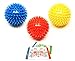 Body Back Porcupine Foot Massage Balls, Spiky Feet Massagers, Plantar Fasciitis Relief Rollers (Color May Vary)