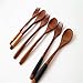 Wooden 8.9-inch Spoons and Forks for Desserts, Chips, Snacks, Cereal, Salad, Fruit, Decoration (Set of 6)¡