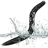 Sougayilang Soft Lures Plastic Swim Worm Senko Bait 12Pcs for Senko Bass Freshwater Saltwater Fishing