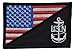 USA Flag / U.S. Navy Anchor 2.25x3.5 Military Patch / Morale Patch - Multiple Color Options (Full Color)