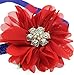 Yunko 8pcs Christmas Baby Girl's Elastic Headbands Bow Princess Hairband, Green Red and White
