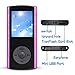 G.G.Martinsen Stylish MP3/MP4 Player with a 16GB Micro SD Card (Crystal Pink)