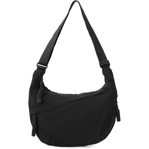 Nylon Crossbody Bag For Women - Lightweight Shoulder Tote With Adjustable Strap, Casual Travel Purse