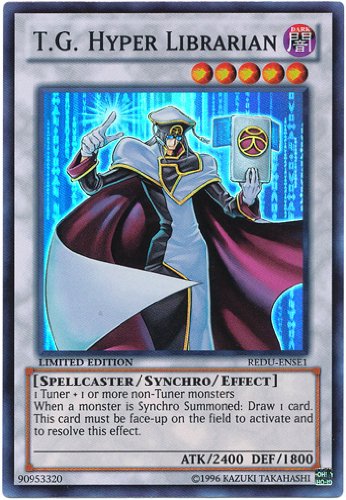Yu-Gi-Oh! - T.G. Hyper Librarian (REDU-ENSE1) - Return of the Duelist: Special Edition - Limited Edition - Super Rare
