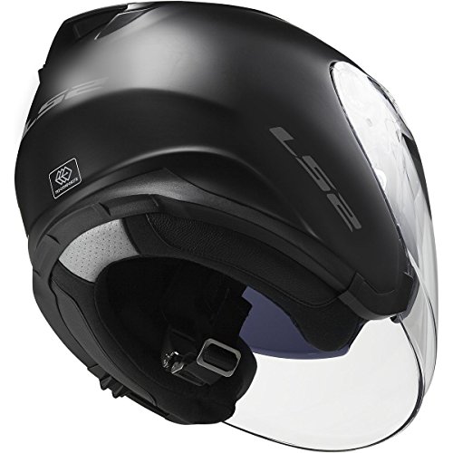 LS2 Helmets Infinity Solid Open Face Motorcycle Helmet with