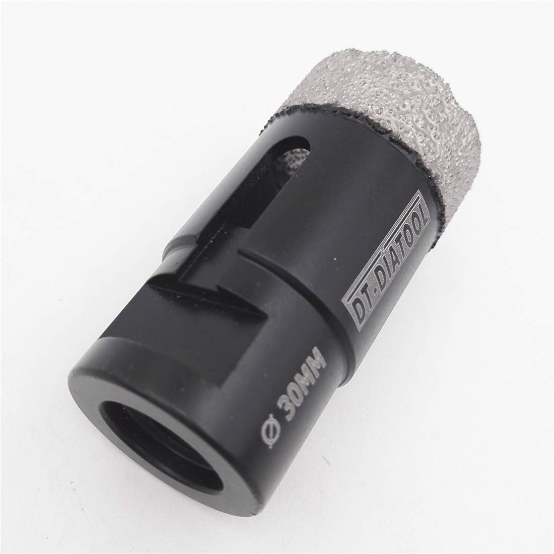 DT-DIATOOL Diamond Drill Bit 30mm Hole Saw for Dry Drilling Tile Porcelain Marble Ceramic Granite, Black - Image 5