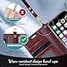 FYY for iPhone 8 Plus Case/iPhone 7 Plus Case, PU Leather Flip Wallet Phone Case with Card Holder Wrist Strap Kickstand Protective Cover for iPhone 7 Plus/8 Plus 5.5